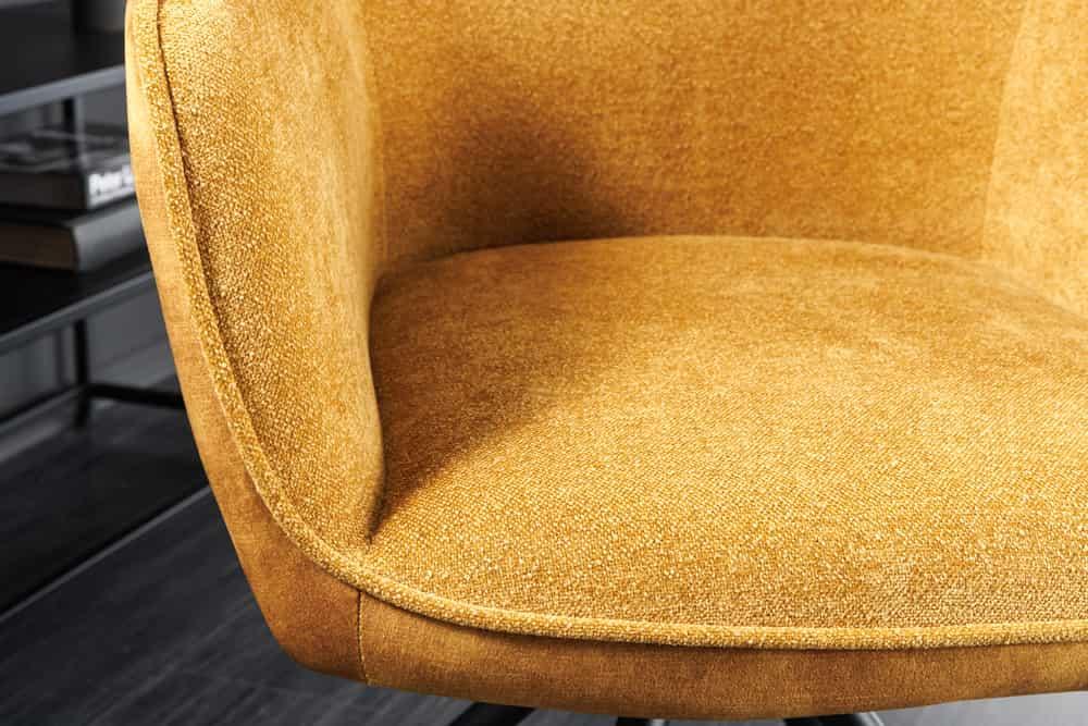 KRZESŁO VERONA OBROTOWE ŻÓŁTE / 44157 / INVICTA INTERIOR