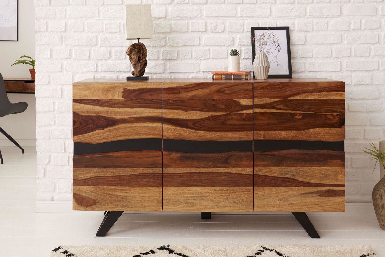 Komoda Amazonas 150 cm Sheesham / 40193  / INVICTA INTERIOR