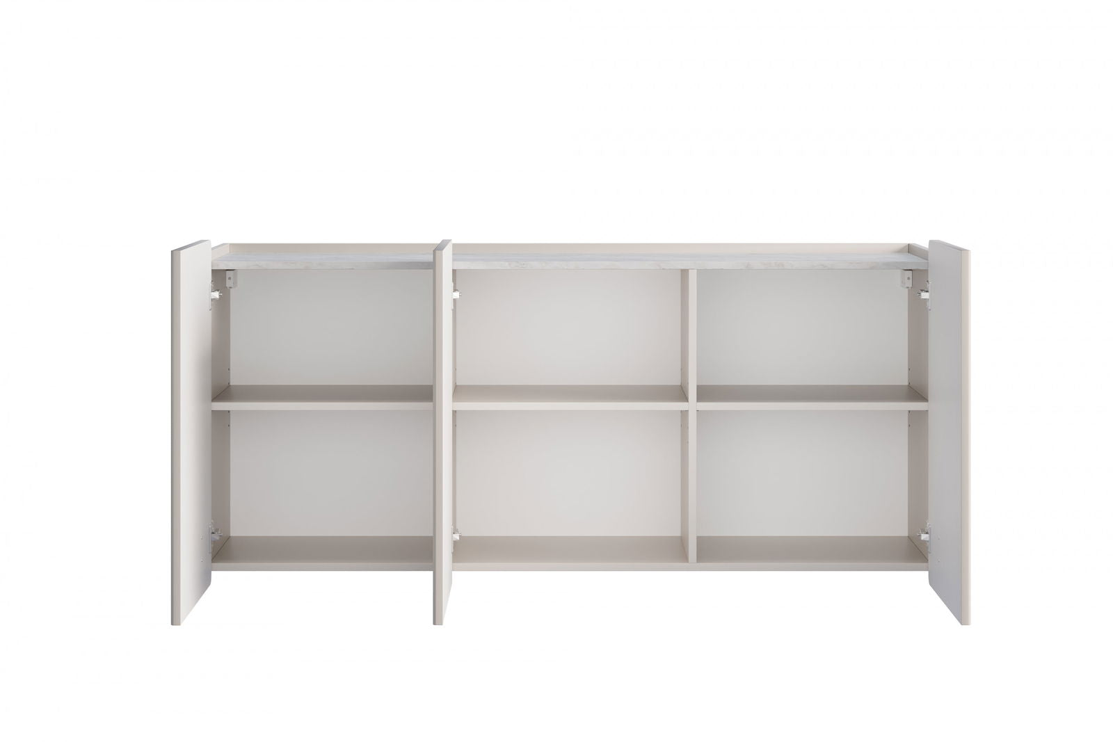 Komoda Malmi 150 cm wisząca - kaszmir / crema bianca / czarny