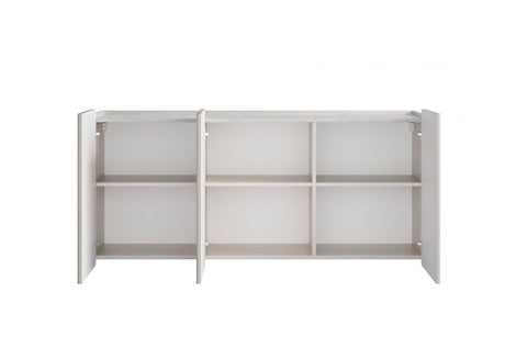 Komoda Malmi 150 cm wisząca - kaszmir / crema bianca / złoty