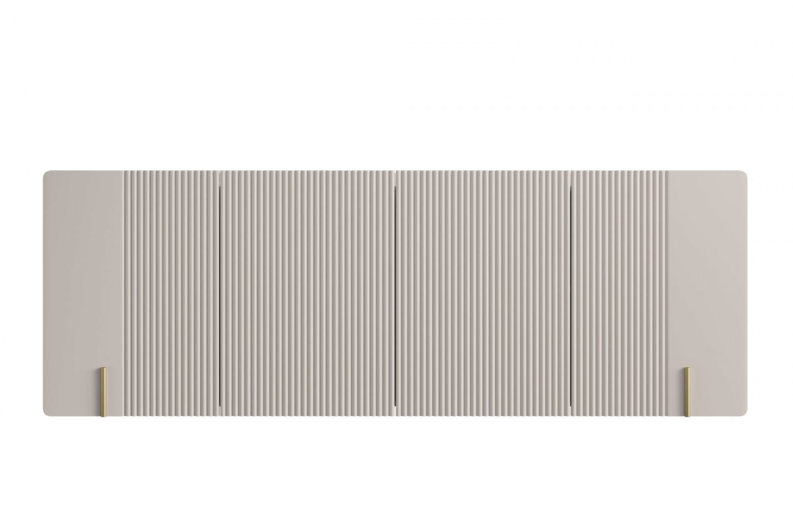 Komoda Malmi 200 cm wisząca - kaszmir / crema bianca / złoty