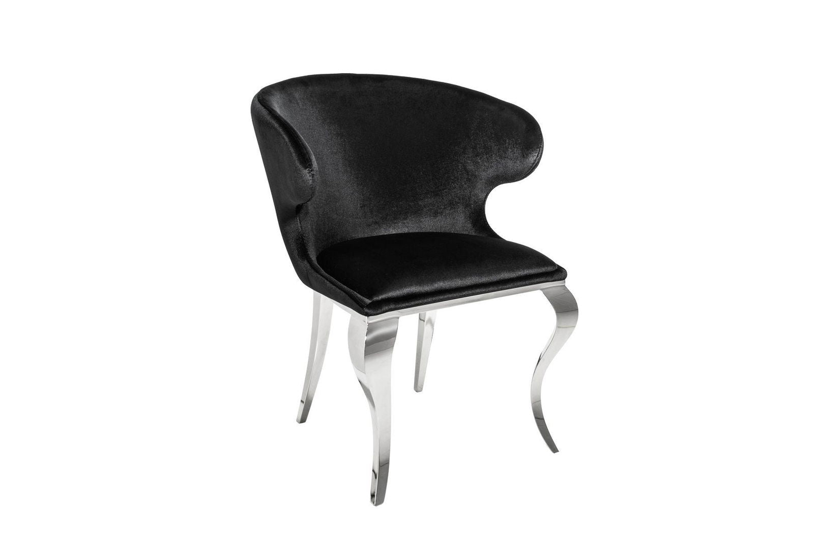 Krzesło Barock III Silver black z podłokietnikiem / 38871 / INVICTA INTERIOR