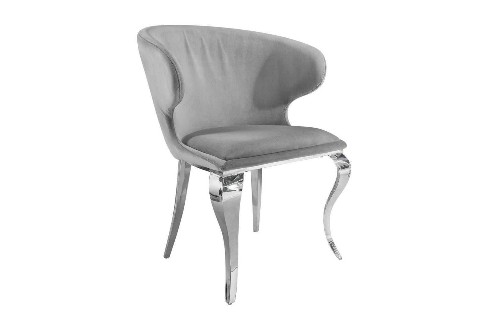 Krzesło Barock III Silver szary z podłokietnikami / 38872 / INVICTA INTERIOR