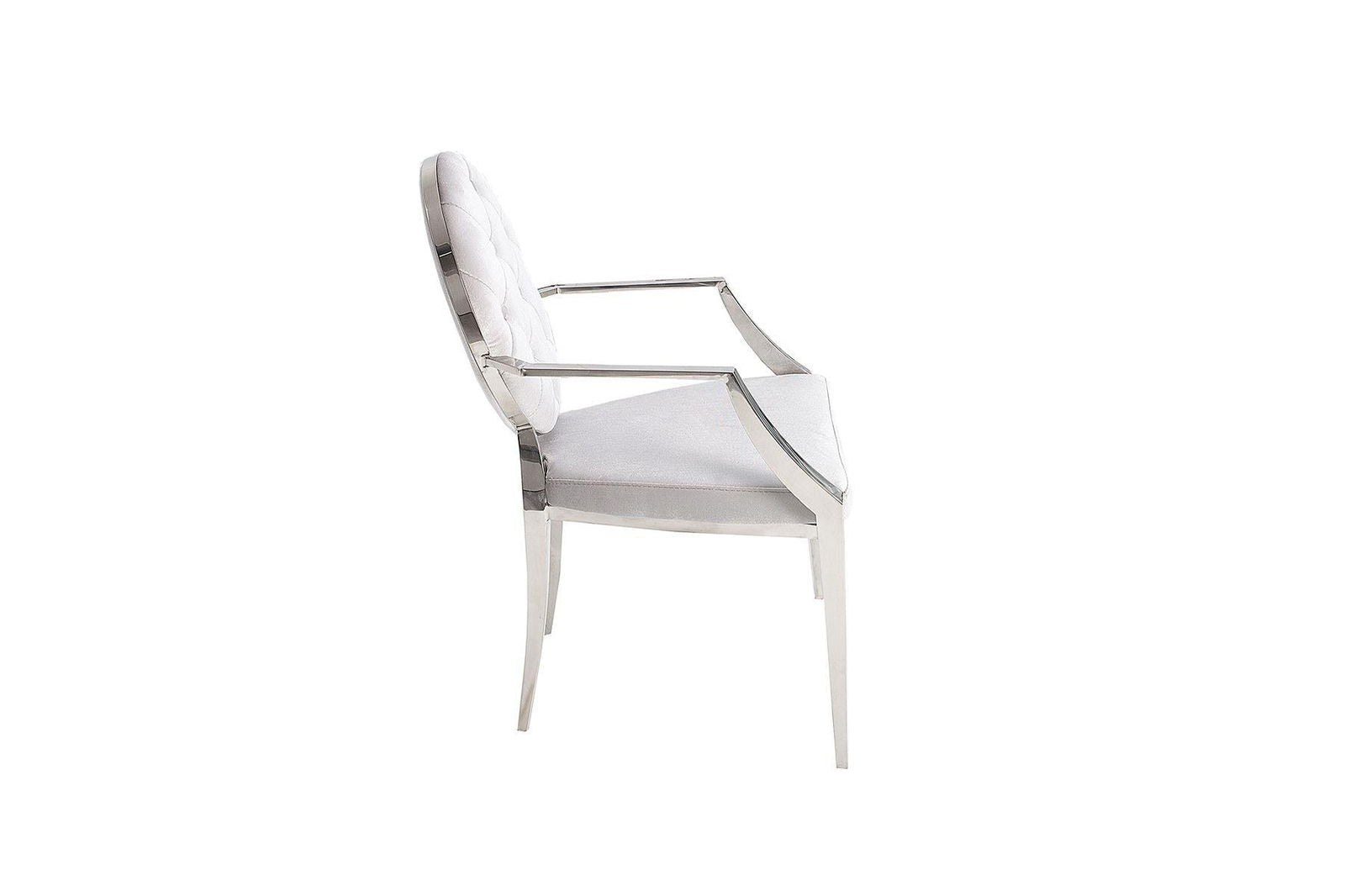 Krzesło Barock Silver szary z podłokietnikiem / 38343  / INVICTA INTERIOR