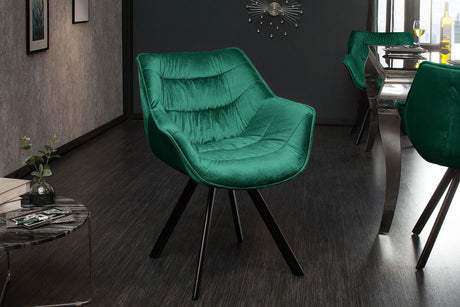 Krzesło Dutch Comfort ZIELONY aksamit / 39475 / INVICTA INTERIOR