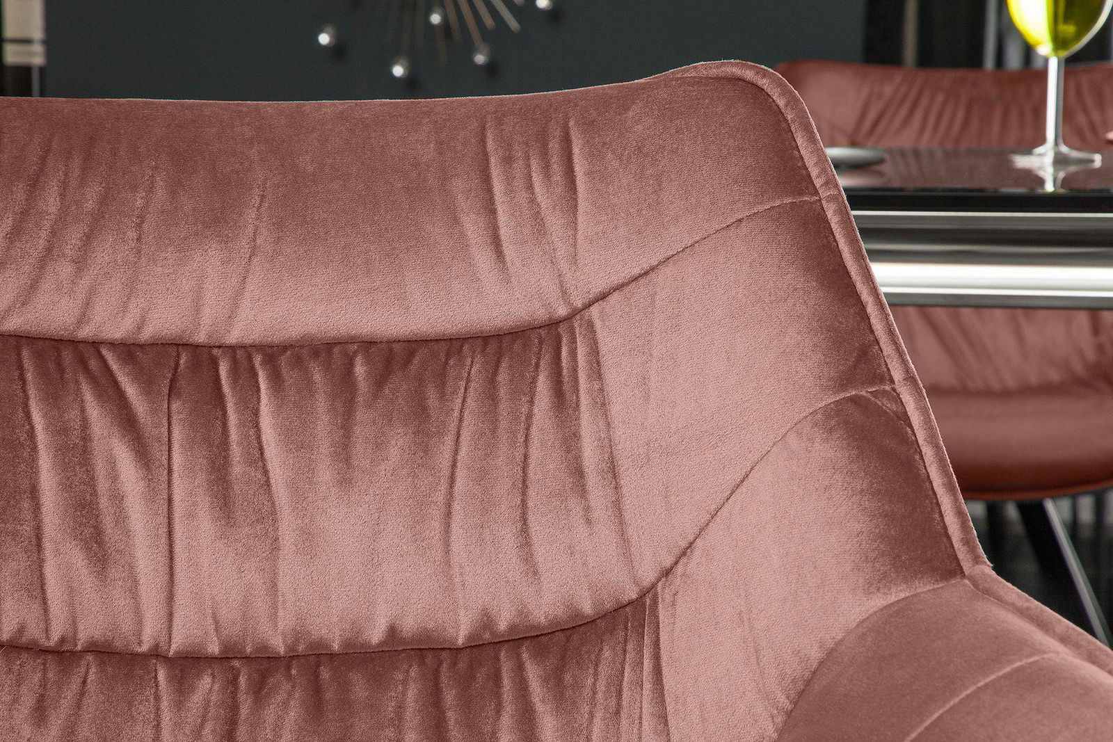 Krzesło Dutch Comfort altrosa RÓŻOWY  aksamit / 39476 / INVICTA INTERIOR