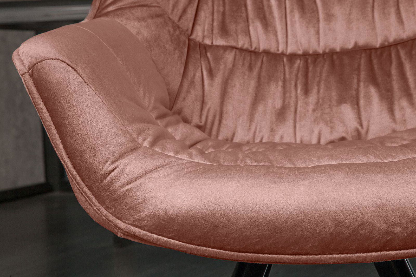 Krzesło Dutch Comfort altrosa RÓŻOWY  aksamit / 39476 / INVICTA INTERIOR