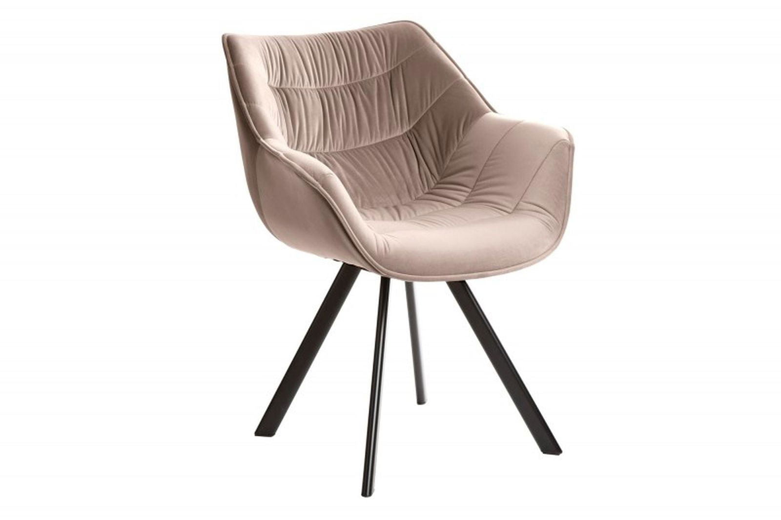Krzesło Dutch Comfort beżowy aksamit/ 38596 / INVICTA INTERIOR