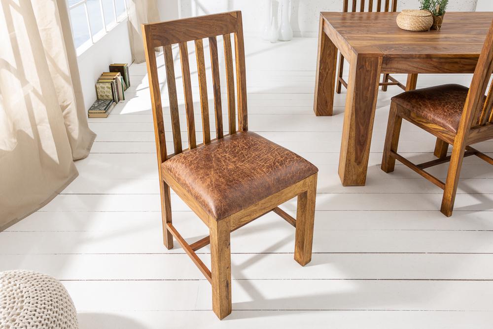 Krzesło MAKASSAR Sheesham / 39751 / INVICTA INTERIOR