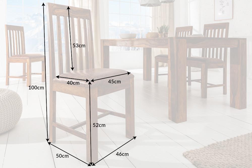 Krzesło MAKASSAR Sheesham / 39751 / INVICTA INTERIOR