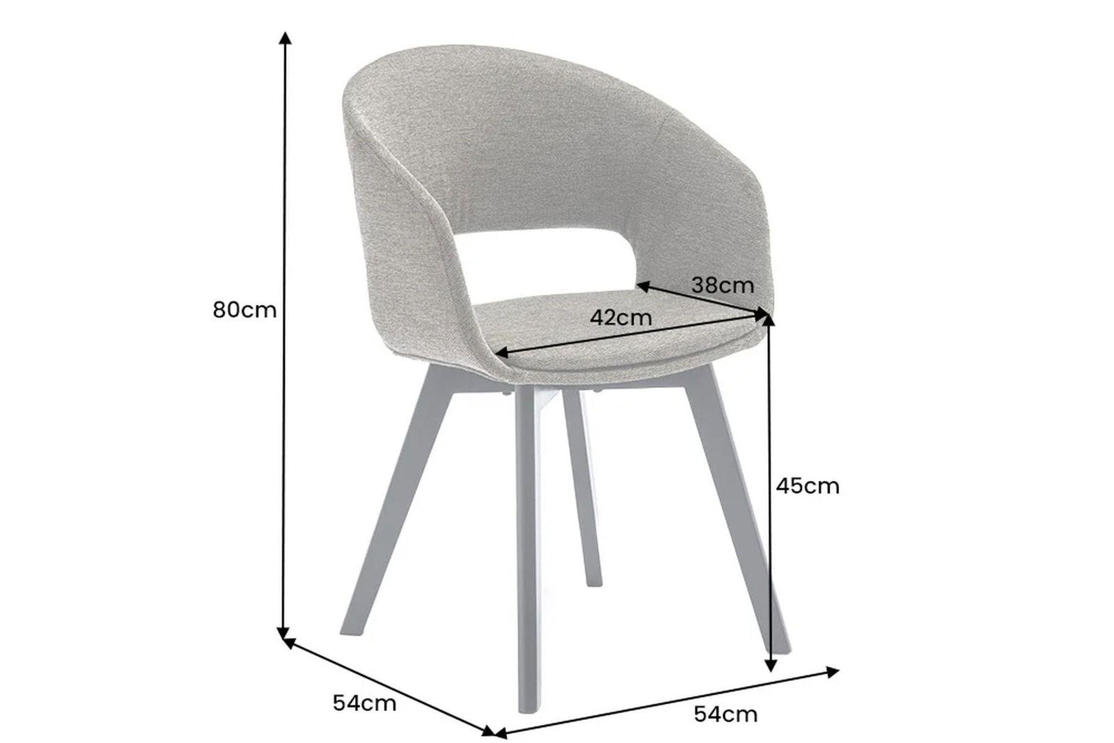 Krzesło Nordic Star SZARA ZIELEŃ / 43425 / INVICTA INTERIOR