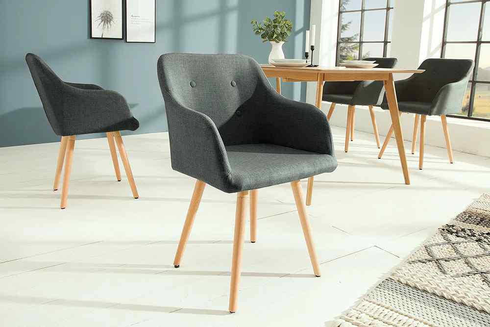 Krzesło Scandinavia ciemnoszare / 36823 / INVICTA INTERIOR