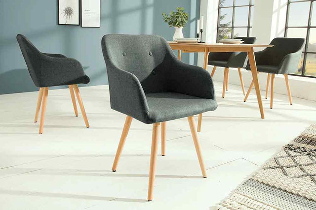 Krzesło Scandinavia ciemnoszare / 36823 / INVICTA INTERIOR