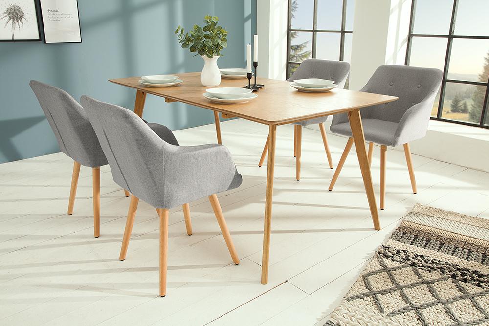 Krzesło Scandinavia jasnoszare / 36822 / INVICTA INTERIOR