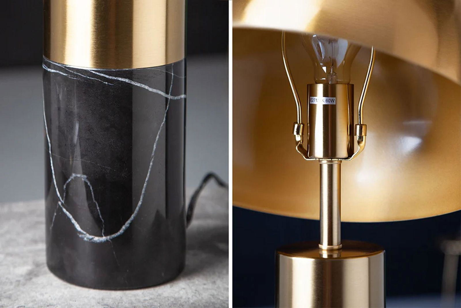 LAMPA BURLESQUE ZŁOTA / CZARNA / 41319 / INVICTA INTERIOR