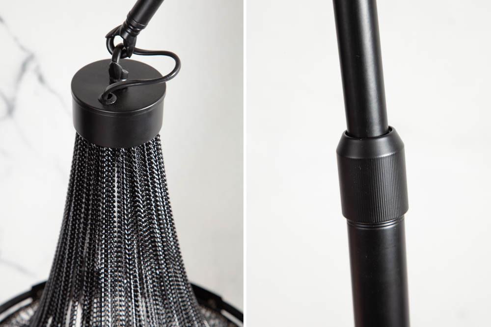 LAMPA PODŁOGOWA ROYAL CZARNA / 40688 / INVICTA INTERIOR