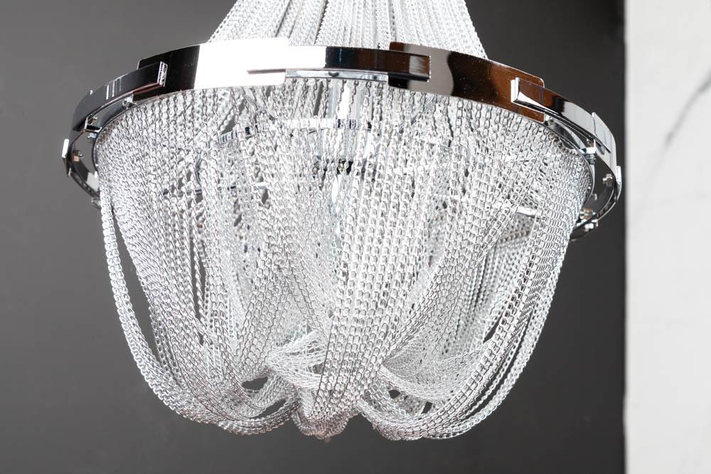 LAMPA PODŁOGOWA ROYAL SREBRNA / 40687 / INVICTA INTERIOR