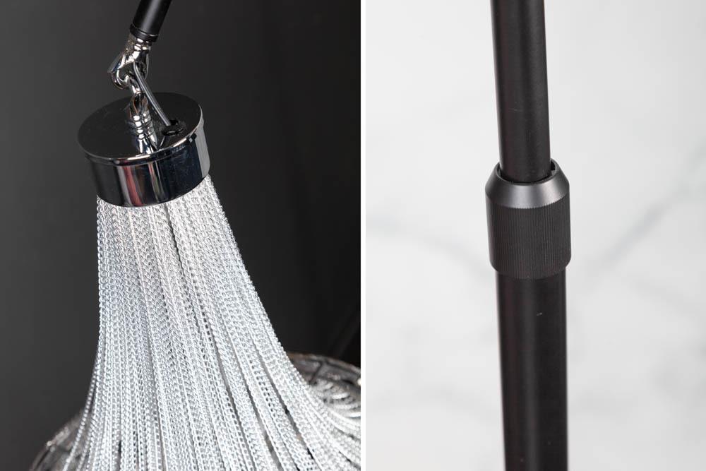 LAMPA PODŁOGOWA ROYAL SREBRNA / 40687 / INVICTA INTERIOR