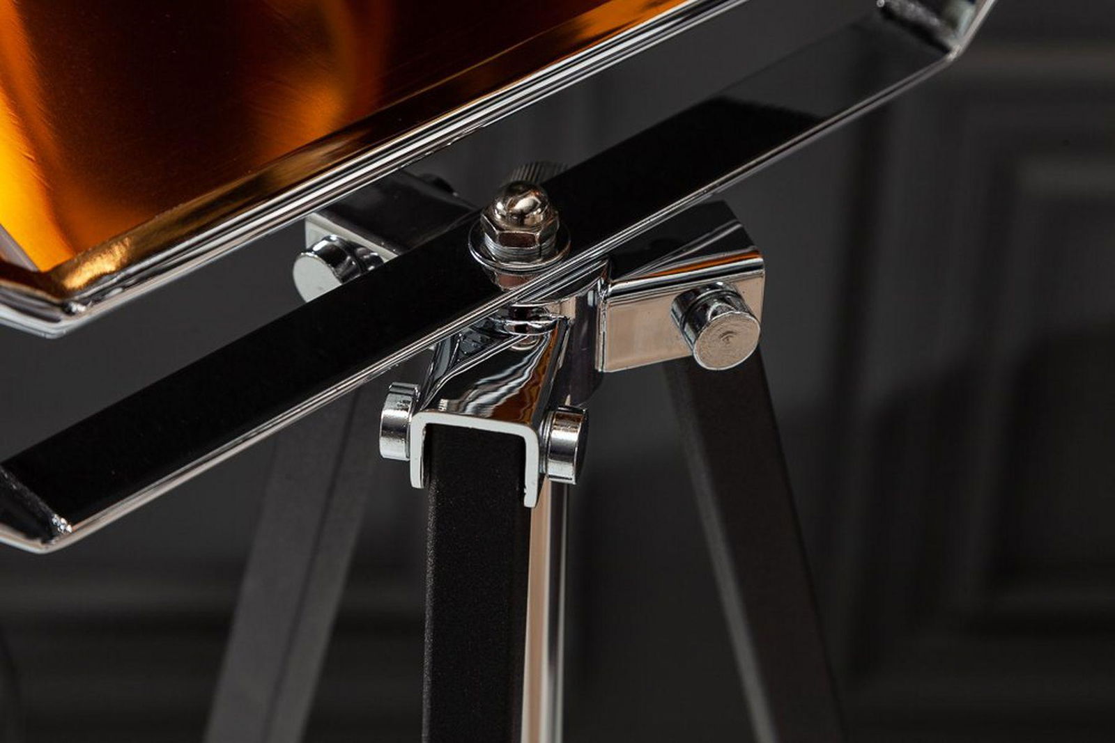 LAMPA PODŁOGOWA STUDIO CZARNO ZŁOTA / 40779 / INVICTA INTERIOR