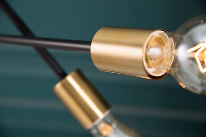 LAMPA PODŁOGOWA VARIATION CZARNE ZŁOTO / 40776 / INVICTA INTERIOR