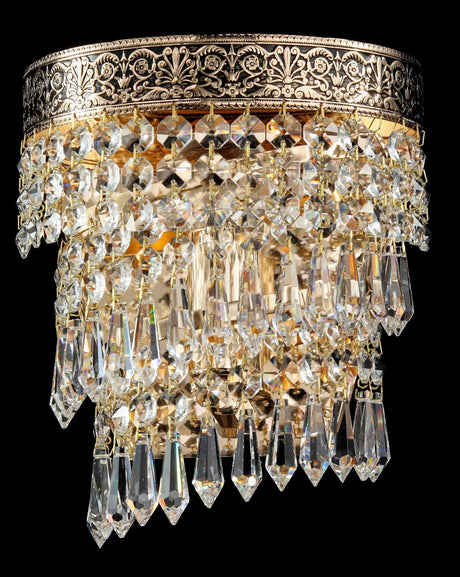 LAMPA ŚCIENNA / KINKIET KRYSZTAŁOWY CASCADE / MY