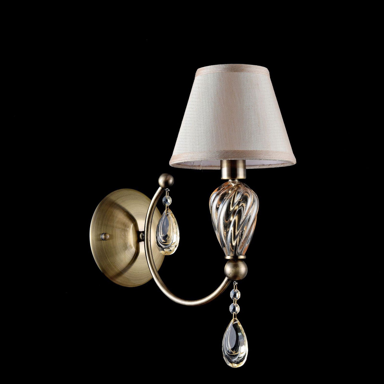 LAMPA ŚCIENNA / KINKIET KRYSZTAŁOWY MURANO / MY