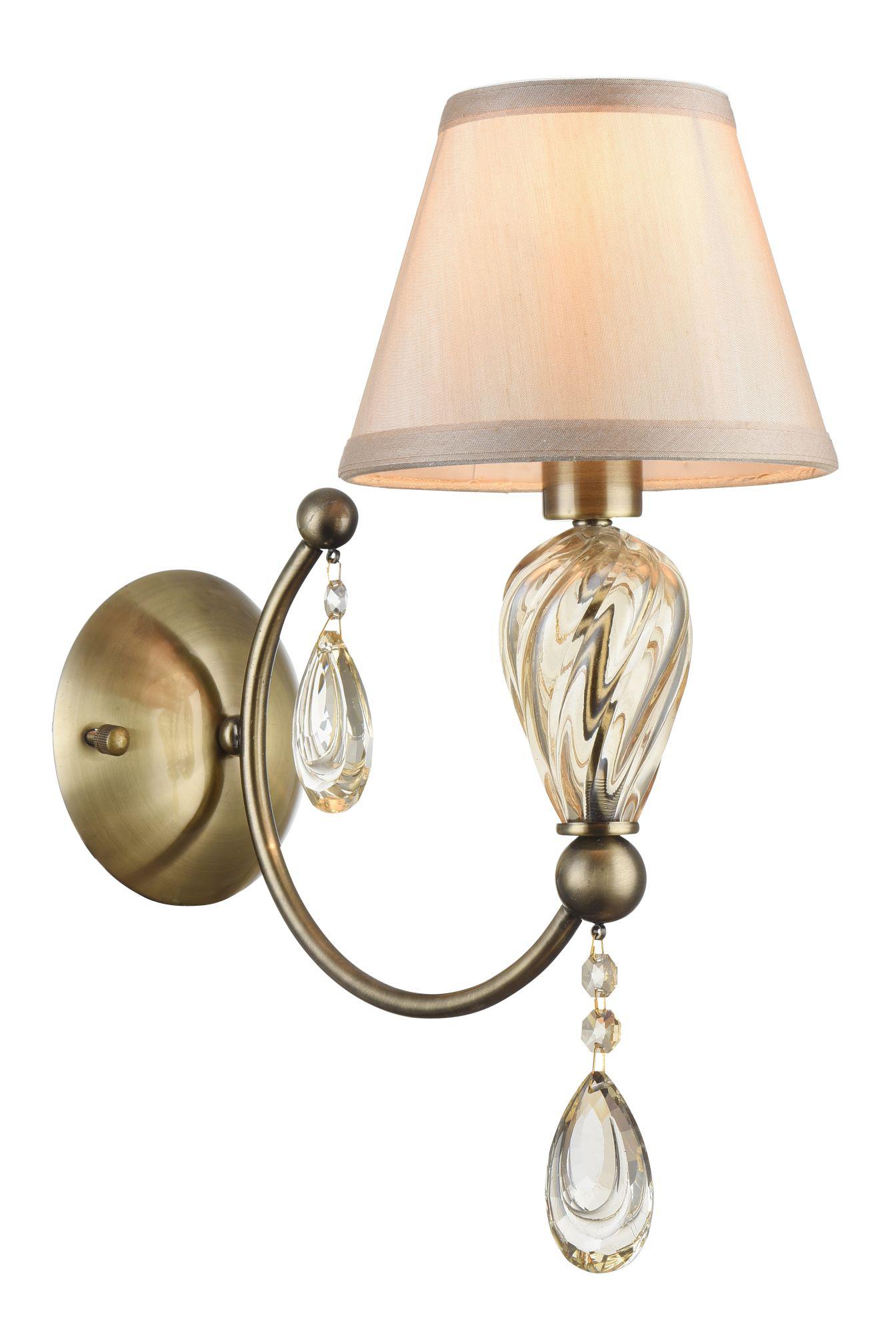 LAMPA ŚCIENNA / KINKIET KRYSZTAŁOWY MURANO / MY