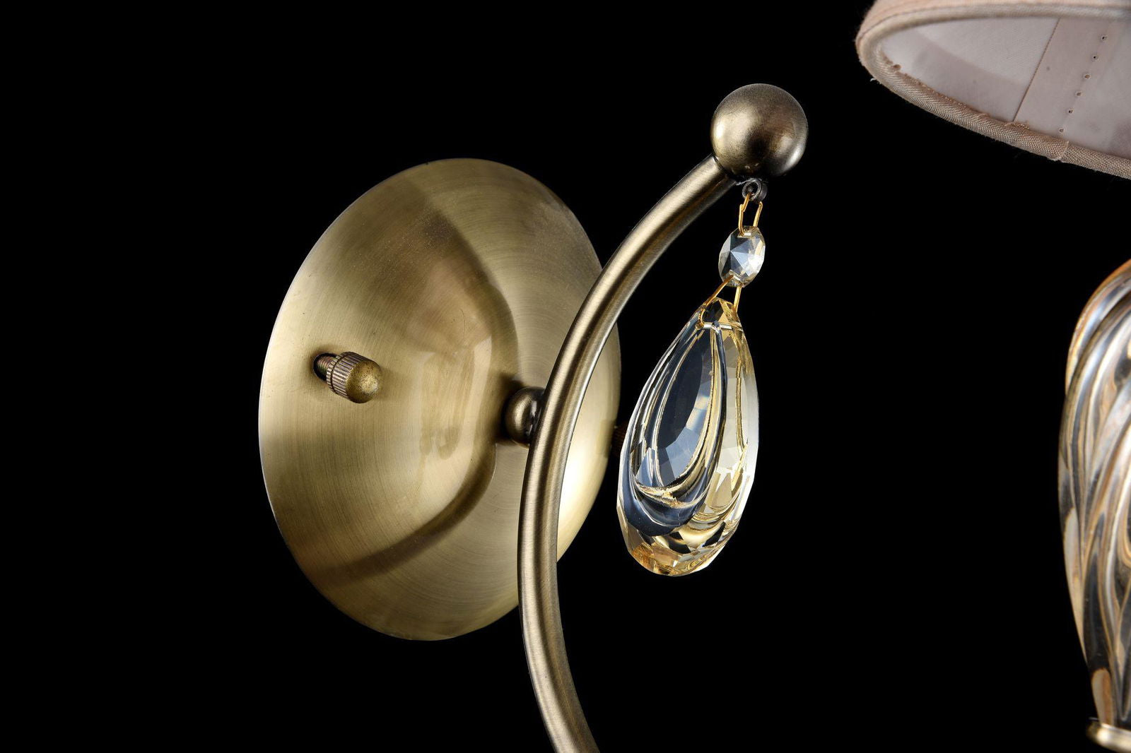 LAMPA ŚCIENNA / KINKIET KRYSZTAŁOWY MURANO / MY