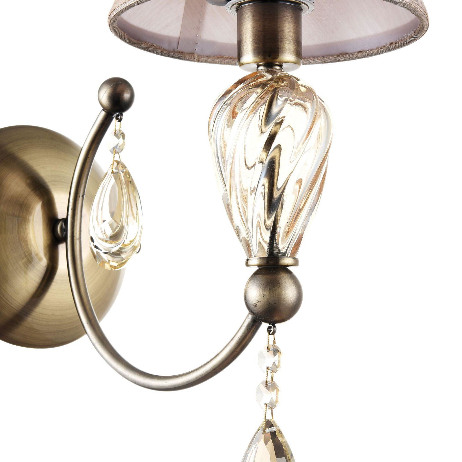 LAMPA ŚCIENNA / KINKIET KRYSZTAŁOWY MURANO / MY