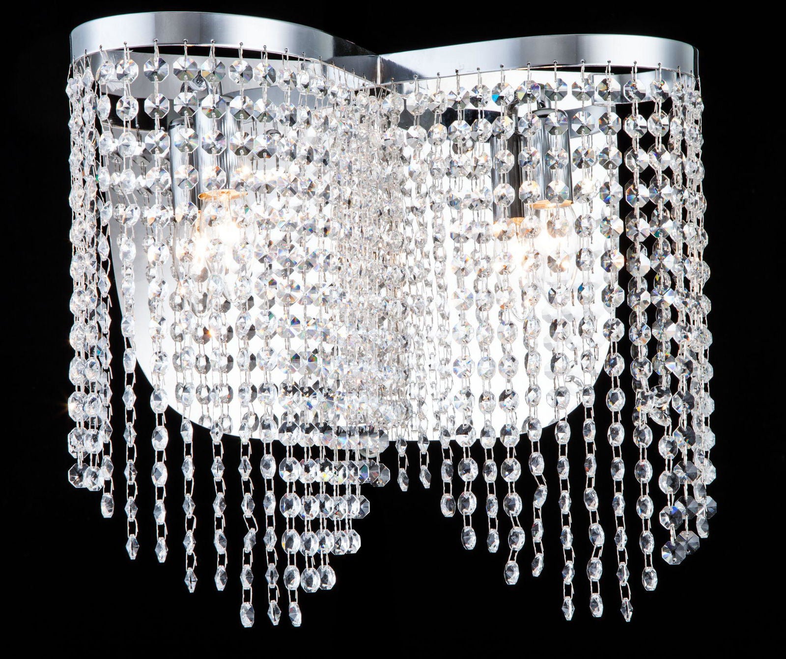 LAMPA ŚCIENNA / KINKIET KRYSZTAŁOWY TOILS CH / MY