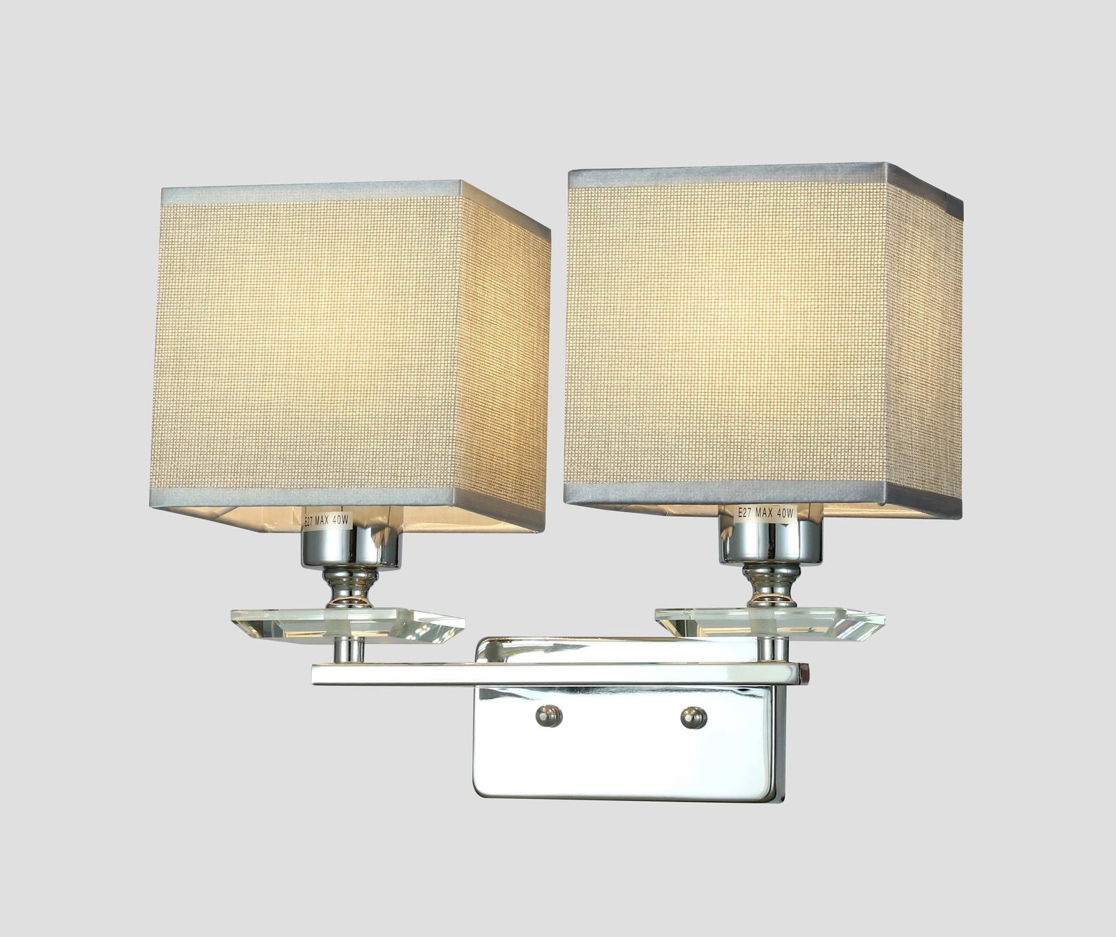 LAMPA ŚCIENNA KINKIET CHROMOWANY LINIANO W2