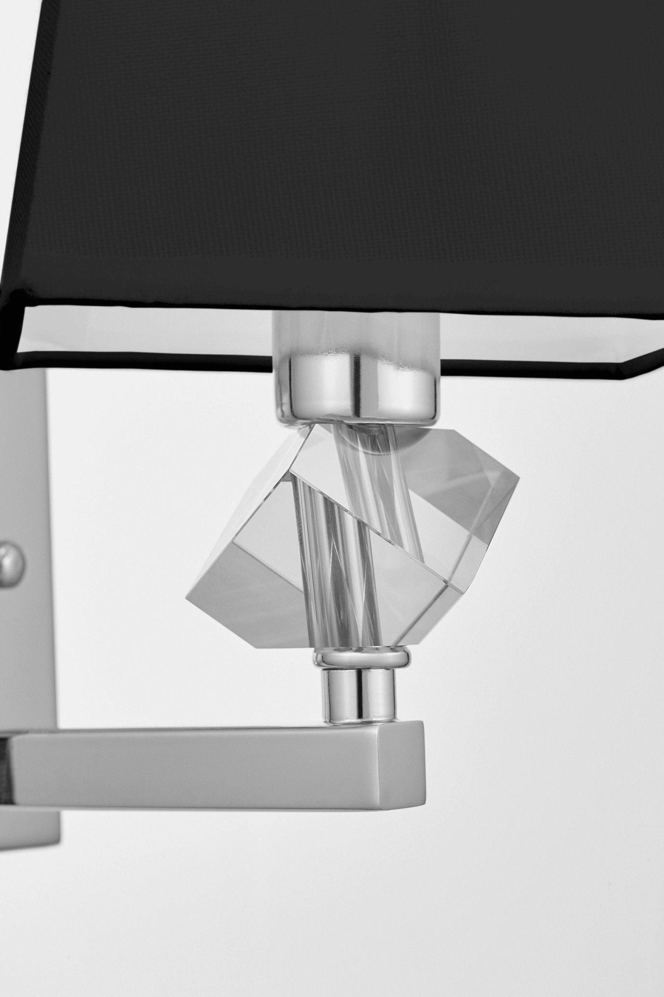 LAMPA ŚCIENNA KINKIET CZARNO - CHROMOWANY MONTERO W1