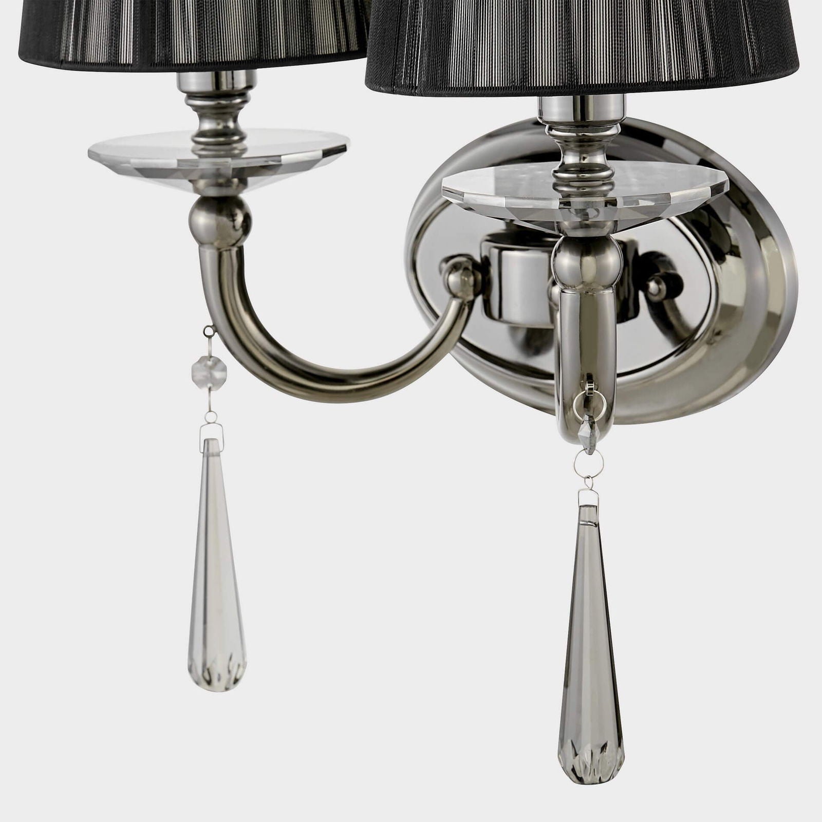 LAMPA ŚCIENNA KINKIET CZARNY FABIONE W2