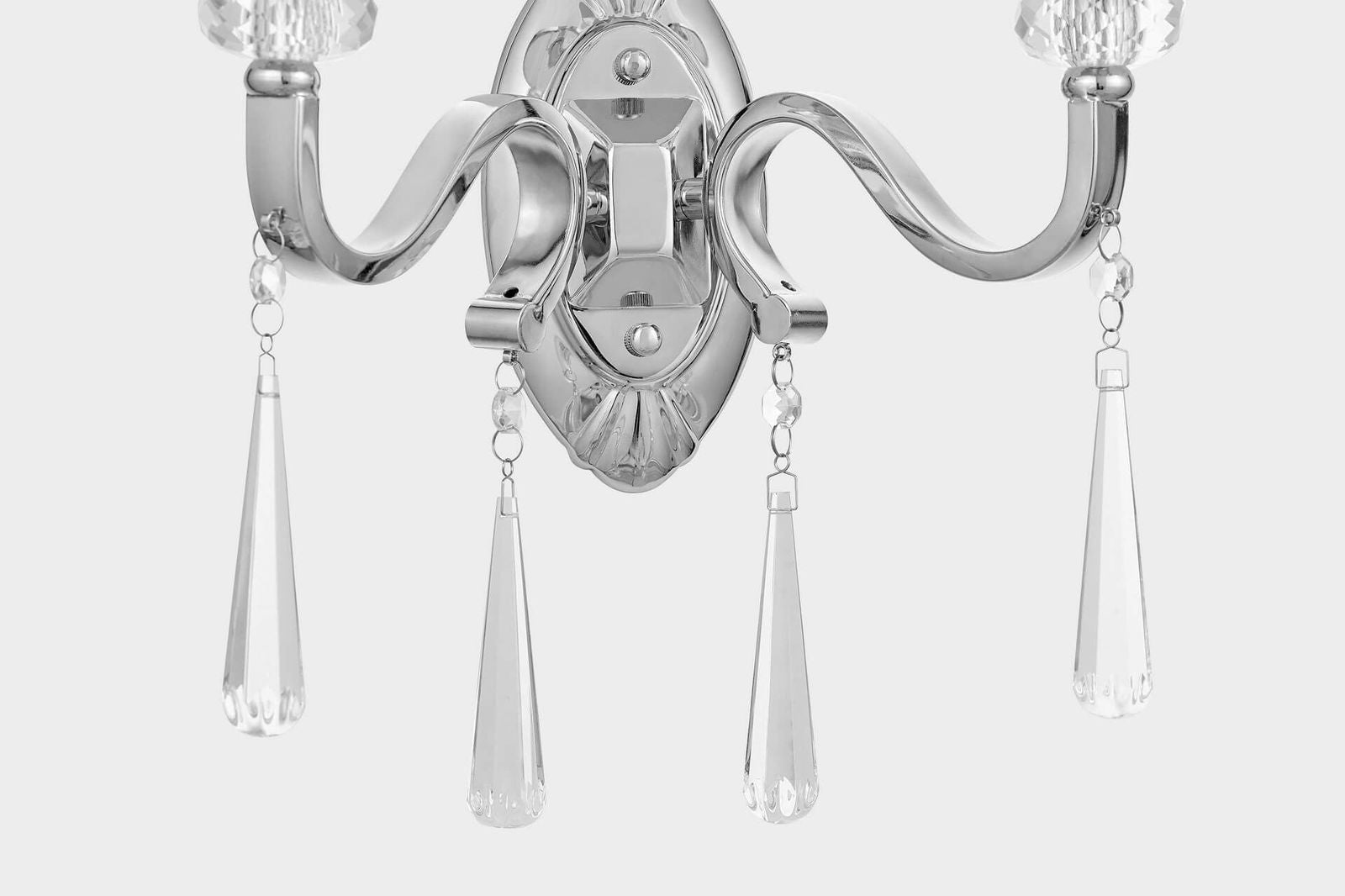 LAMPA ŚCIENNA KINKIET KRYSZTAŁOWY BIAŁY FEDERRICA W2