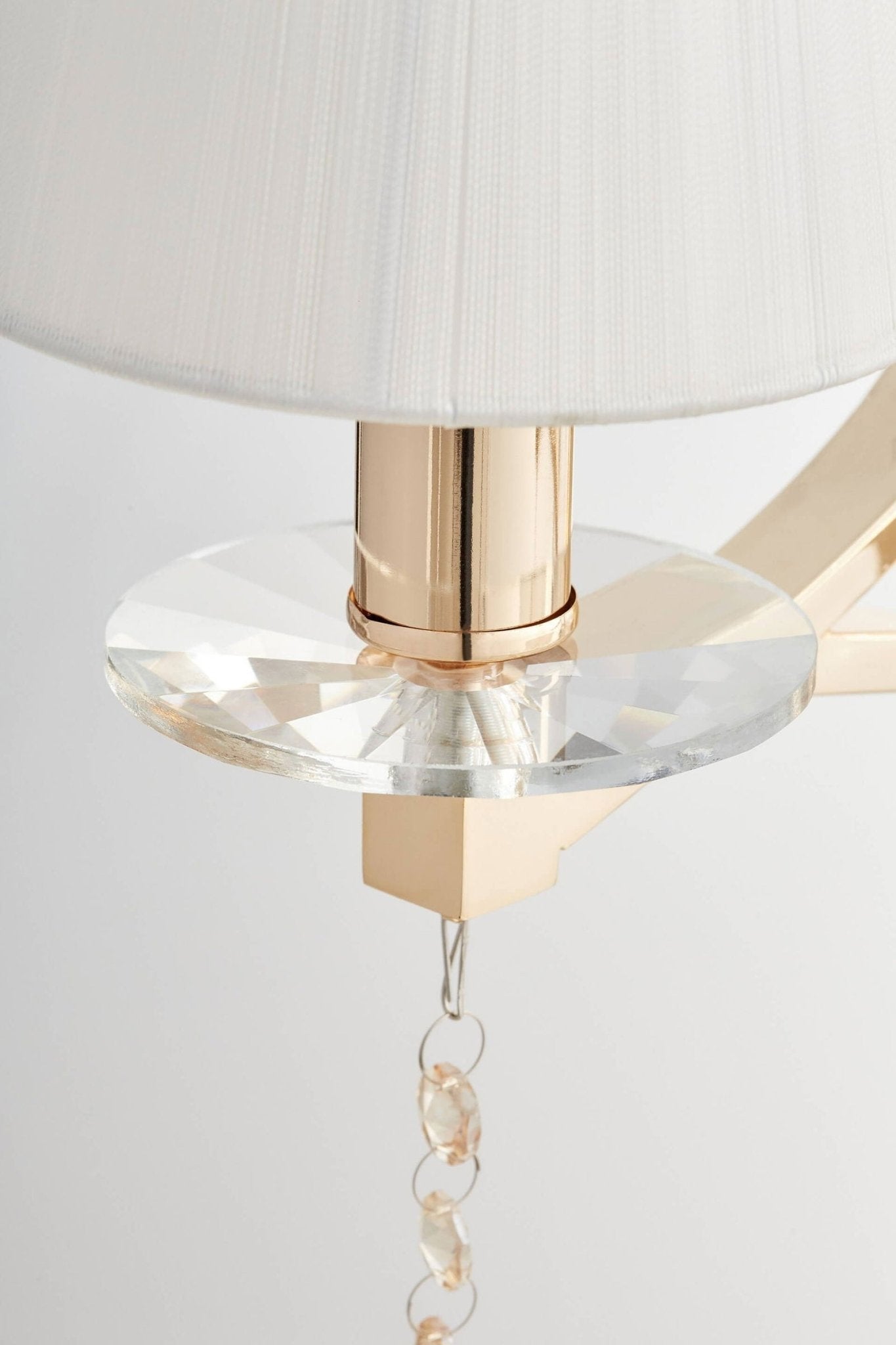 LAMPA ŚCIENNA KINKIET KRYSZTAŁOWY ZŁOTY VENISIA W1