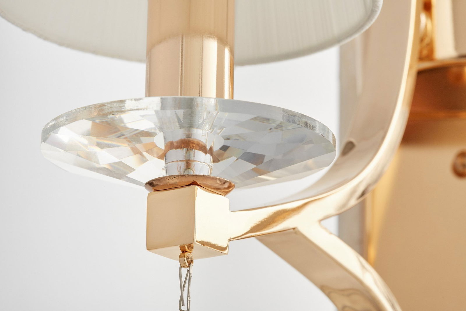 LAMPA ŚCIENNA KINKIET KRYSZTAŁOWY ZŁOTY VENISIA W2