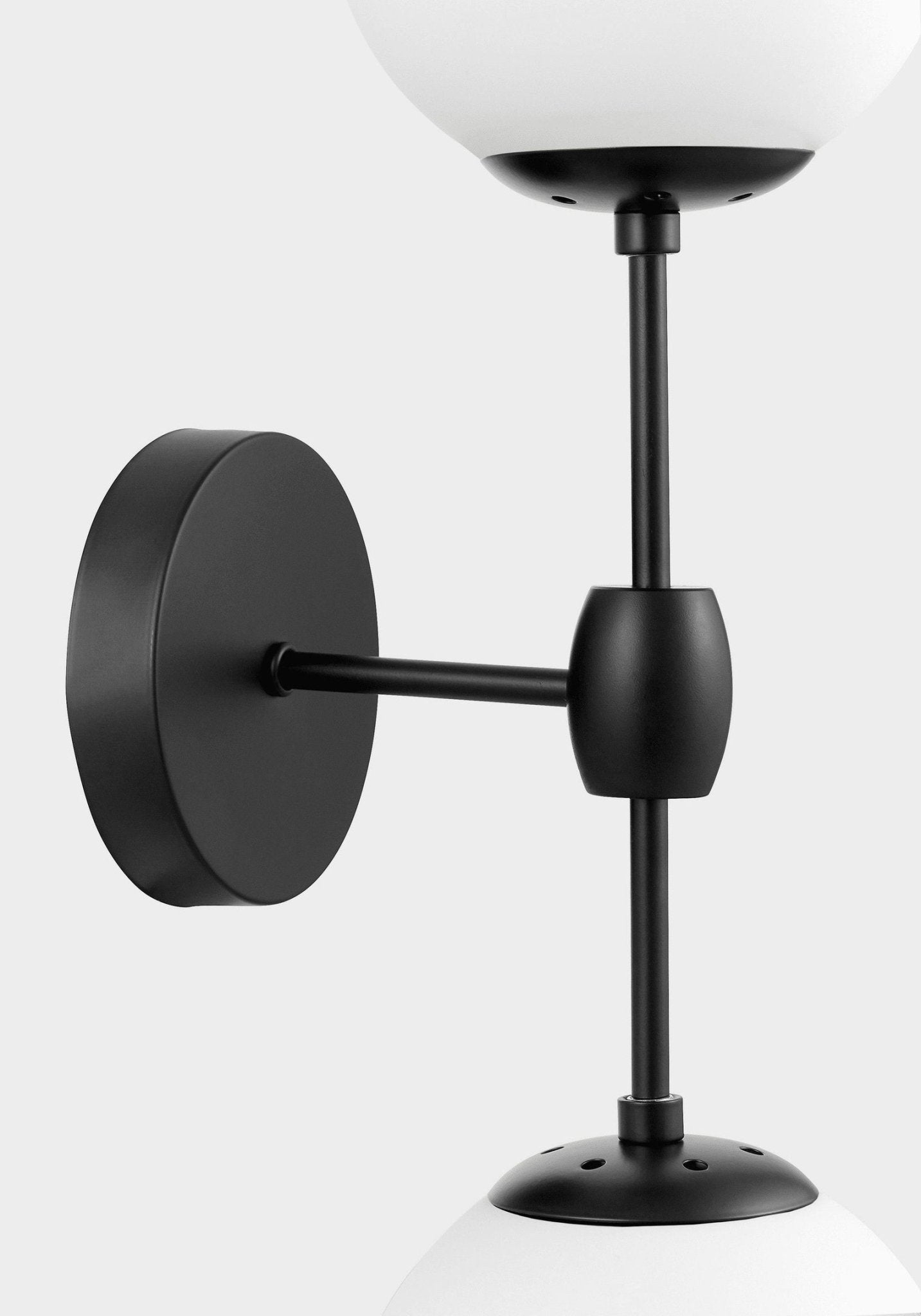 LAMPA ŚCIENNA KINKIET LOFTOWY CZARNO - BIAŁY ZODIAK W2