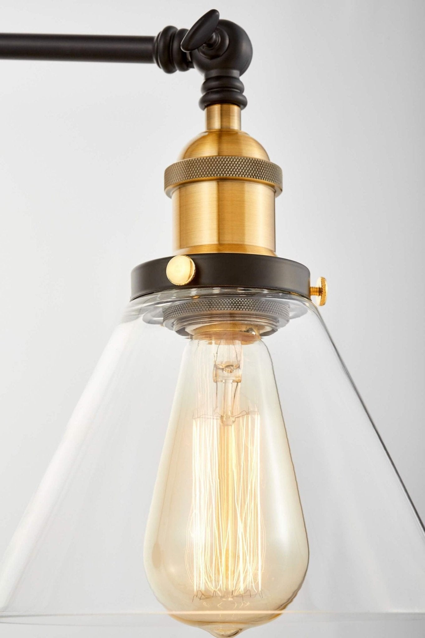 LAMPA ŚCIENNA KINKIET LOFTOWY CZARNY HARTON W2