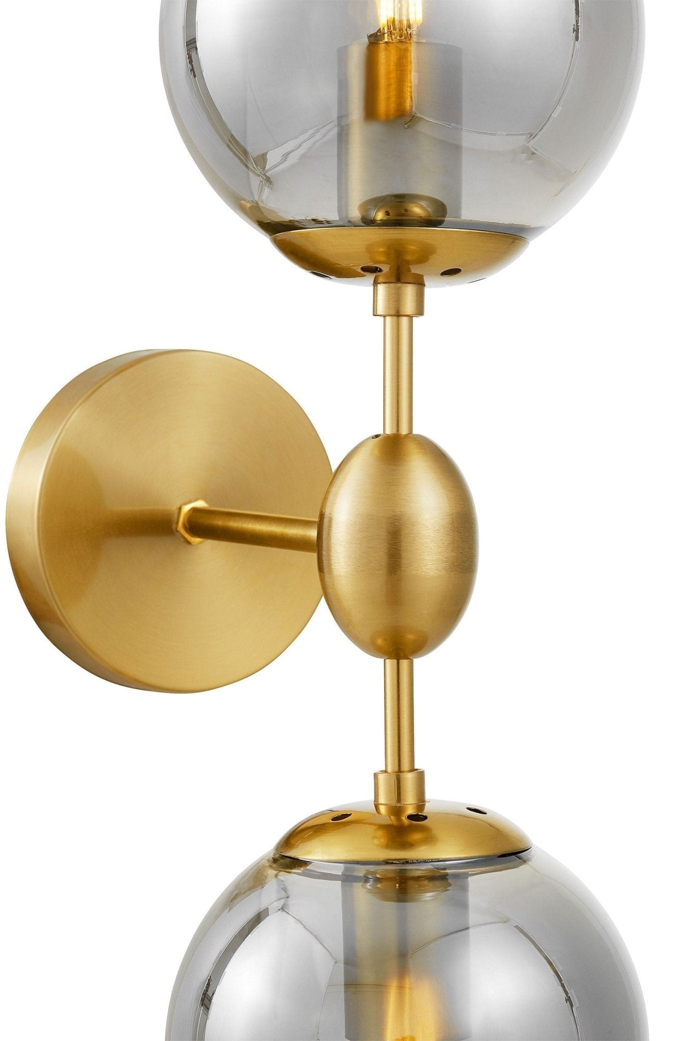 LAMPA ŚCIENNA KINKIET LOFTOWY MOSIĘŻNY - DYMIONY ZODIAK W2