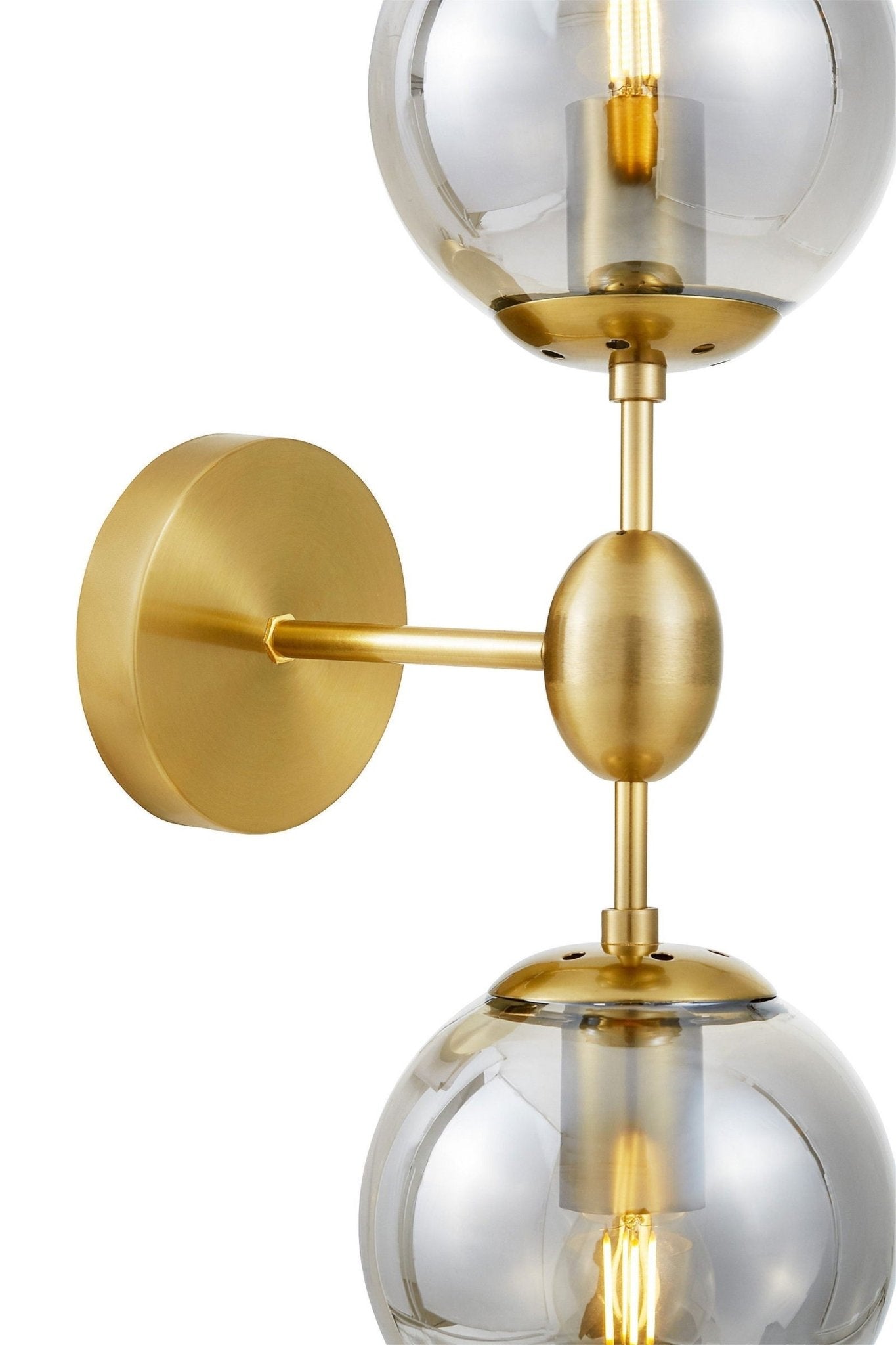 LAMPA ŚCIENNA KINKIET LOFTOWY MOSIĘŻNY - DYMIONY ZODIAK W2