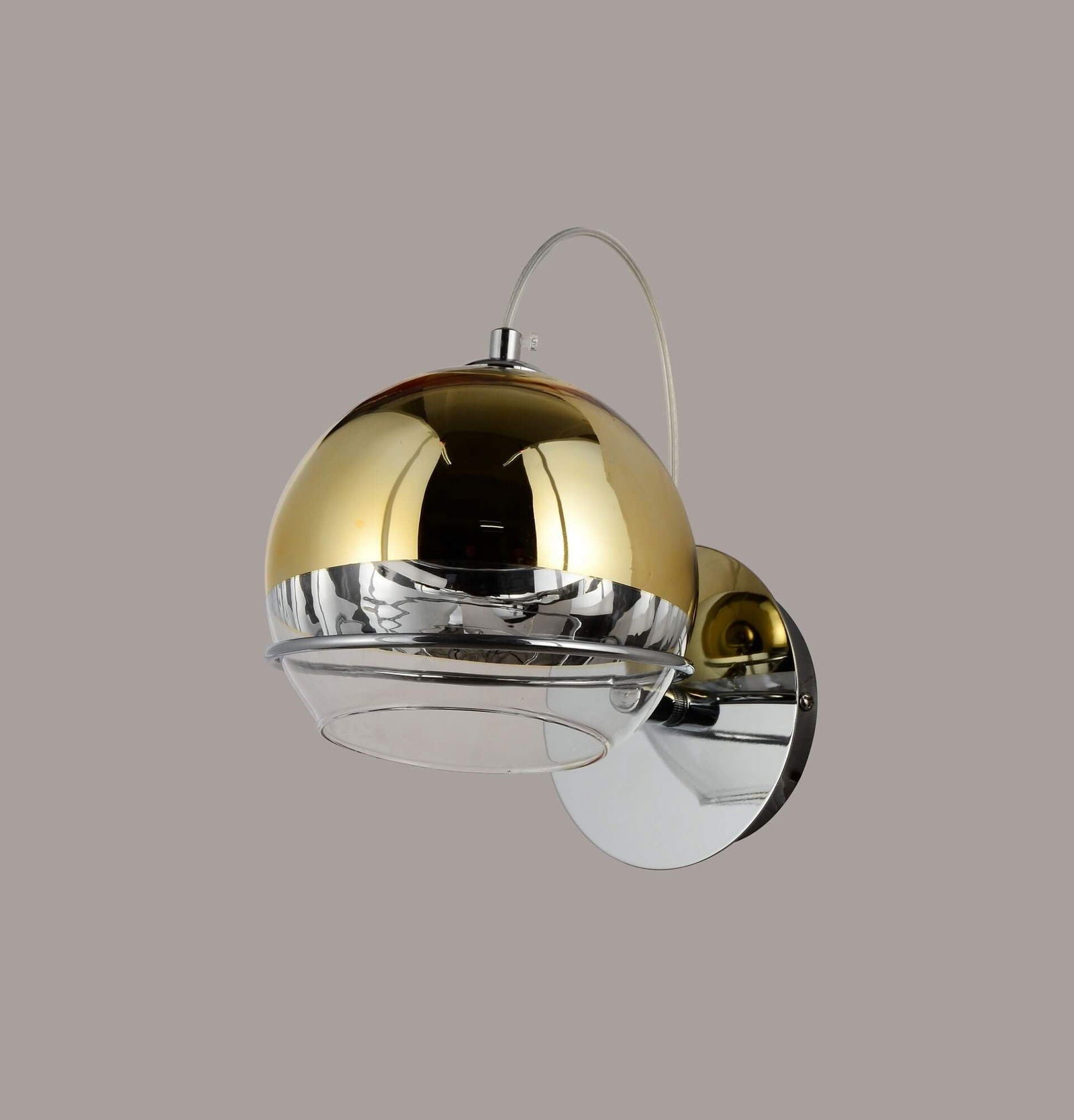 LAMPA ŚCIENNA KINKIET NOWOCZESNY ZŁOTY VERONI