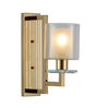 LAMPA ŚCIENNA KINKIET ZŁOTY MANHATTAN W1