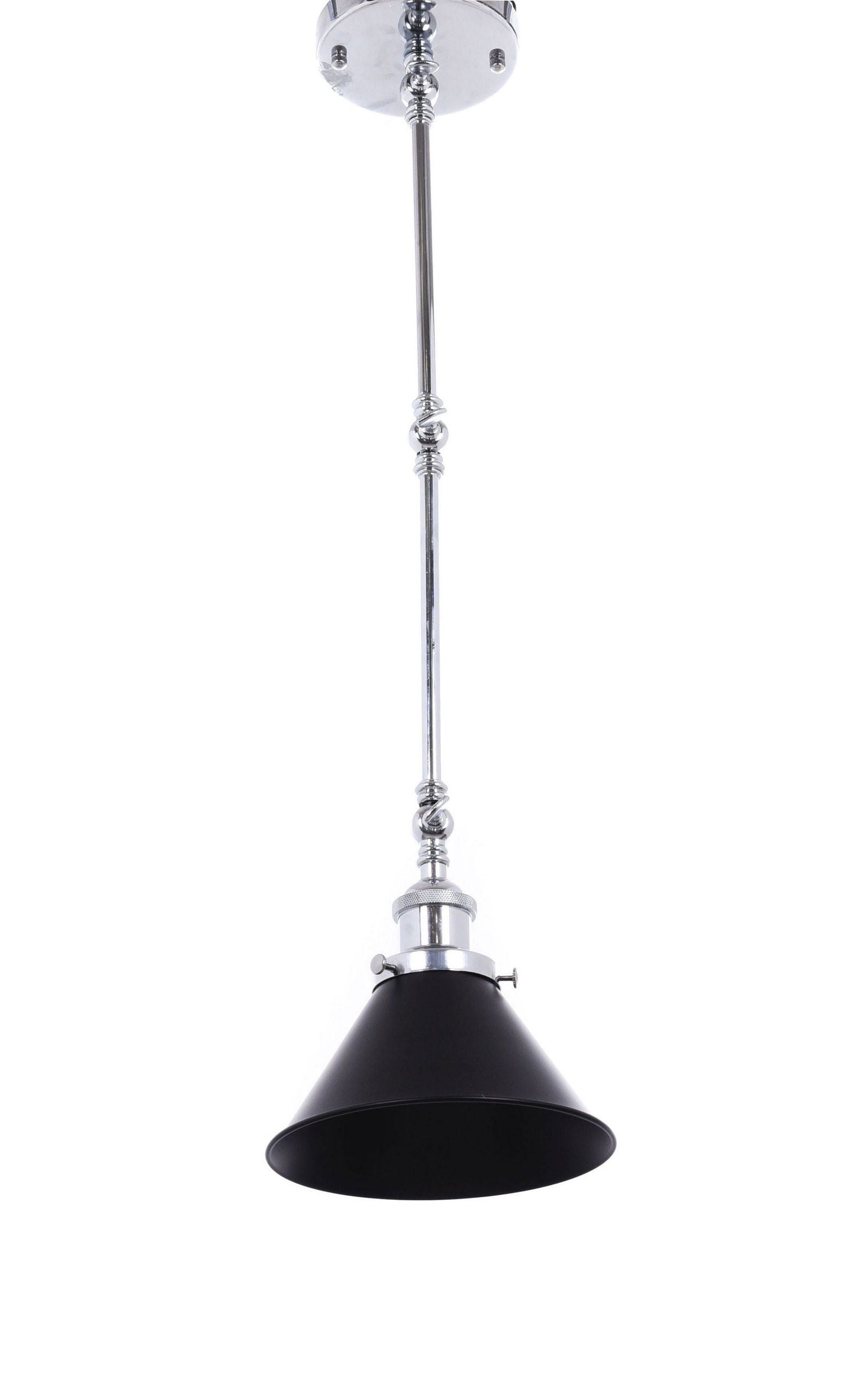 LAMPA ŚCIENNA LOFTOWA CHROMOWANA DERI W2