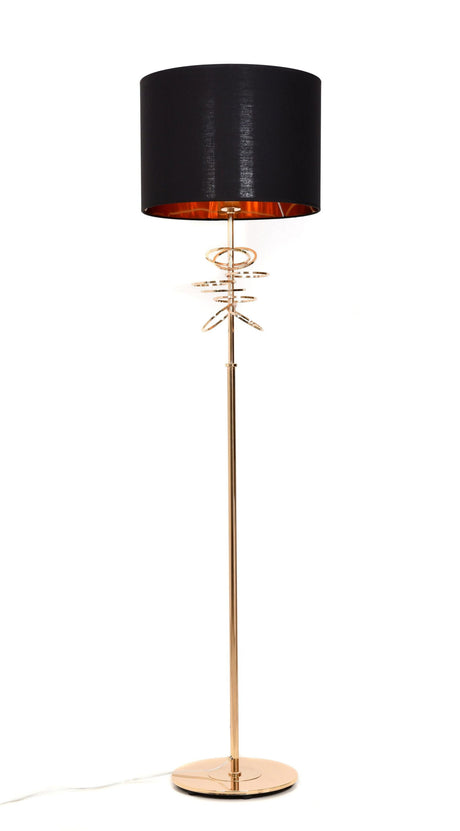 LAMPA STOJĄCA PODŁOGOWA CZARNA MILARI