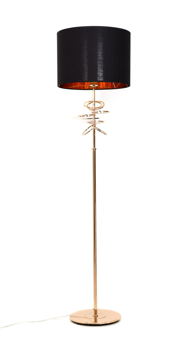 LAMPA STOJĄCA PODŁOGOWA CZARNA MILARI