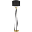 LAMPA STOJĄCA PODŁOGOWA CZARNO-ZŁOTA BELFORTE