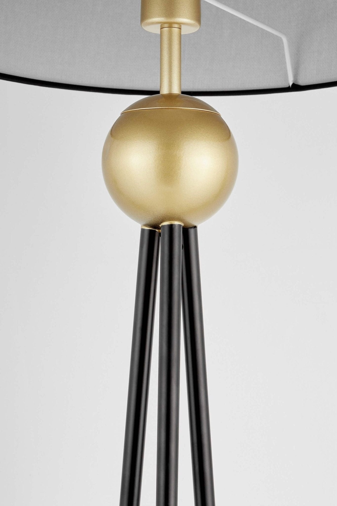 LAMPA STOJĄCA PODŁOGOWA CZARNO - ZŁOTA BELFORTE