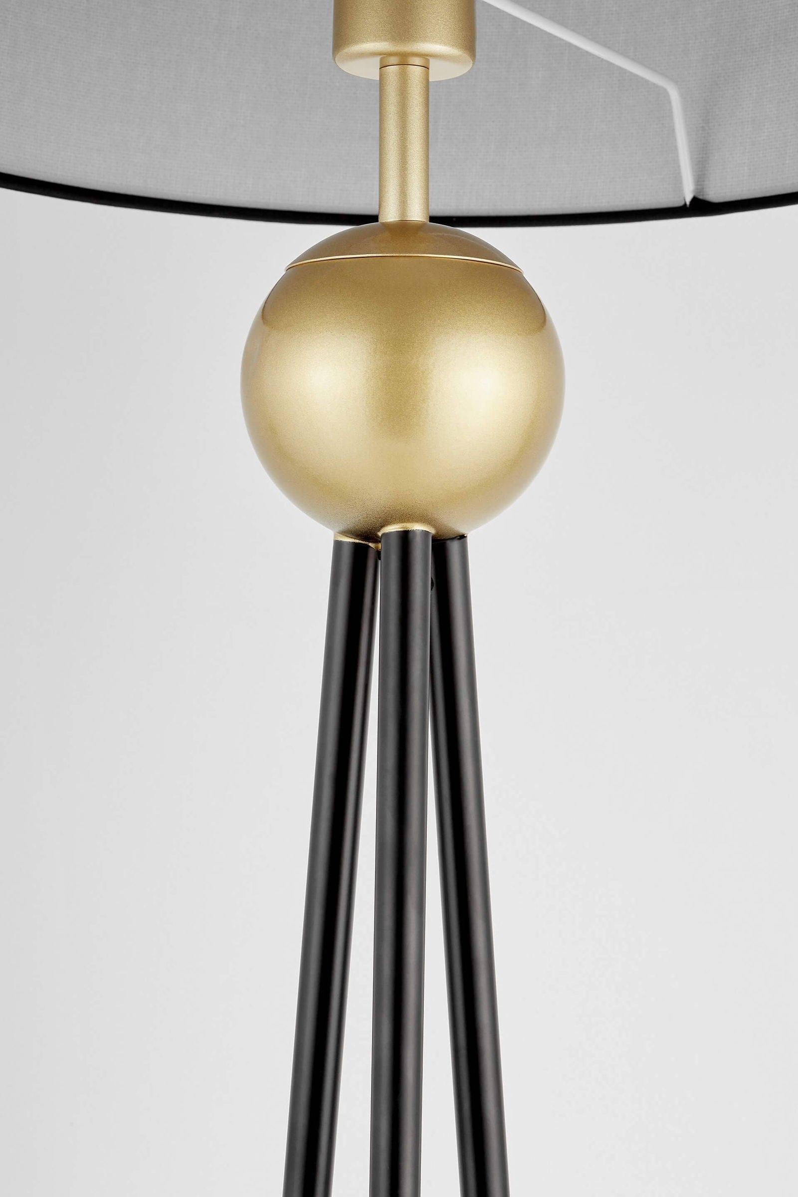 LAMPA STOJĄCA PODŁOGOWA CZARNO-ZŁOTA BELFORTE