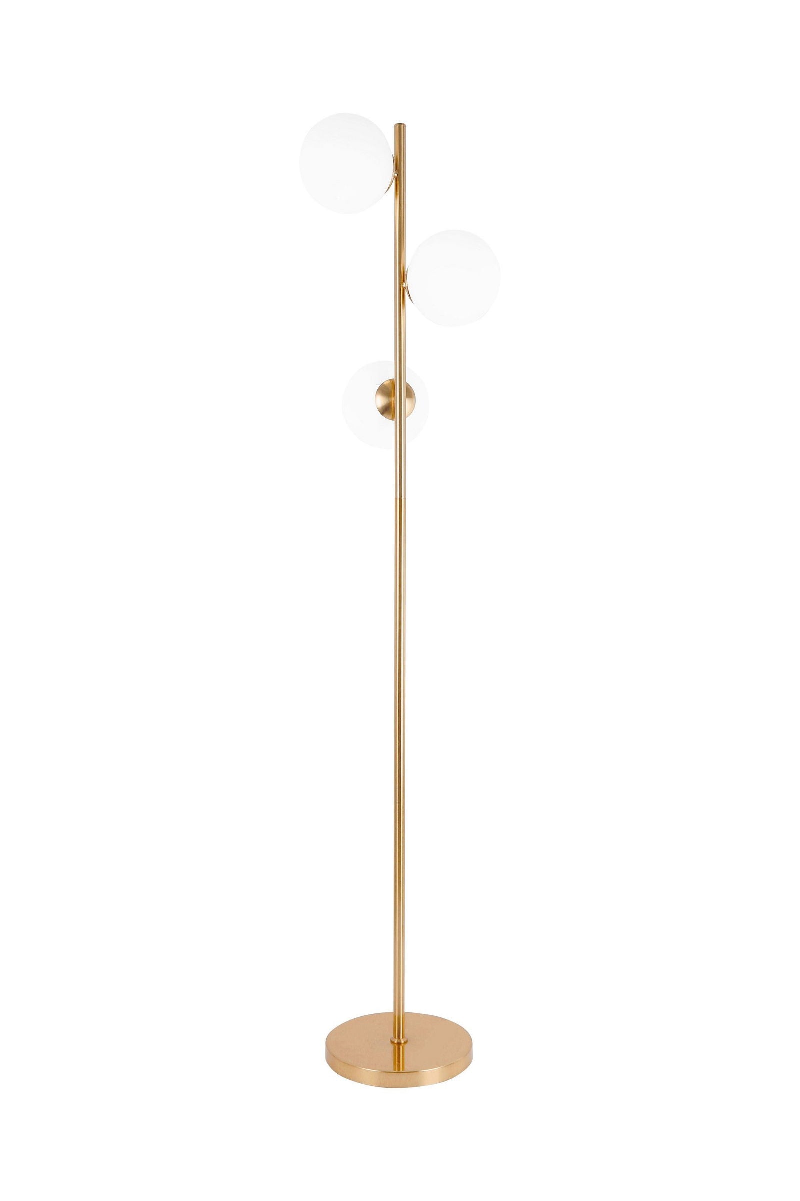LAMPA STOJĄCA PODŁOGOWA ZŁOTA FREDICA W3