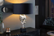 LAMPA STOŁOWA CZASZKA CZARNY / SREBRNY  / 41528    / INVICTA INTERIOR